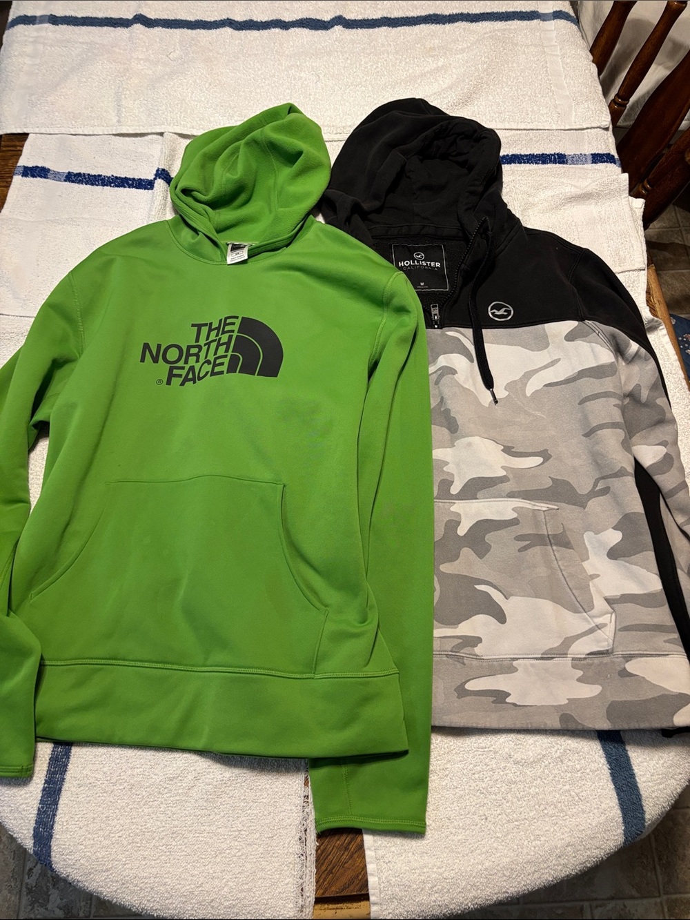 The North Face Men's Lime Green Crewneck Hoodie